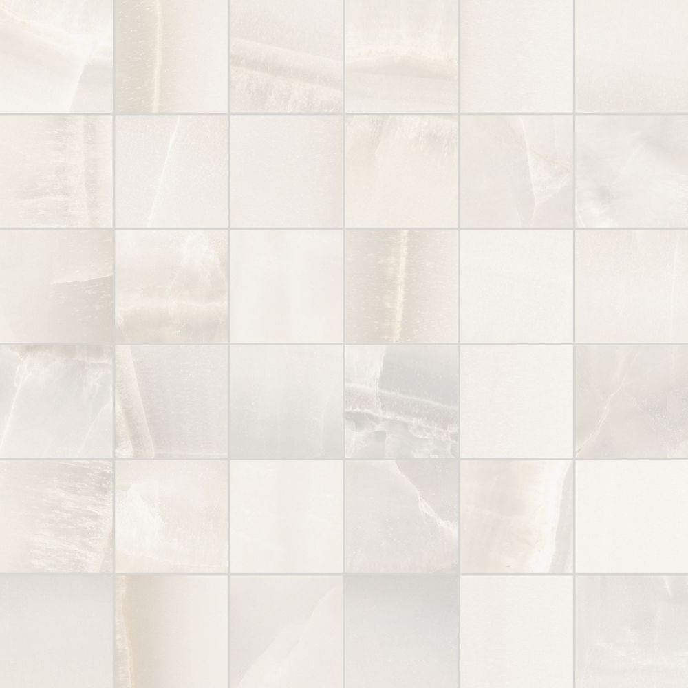 Akoya White Matte Mosaic 12x12 Porcelain Tile