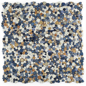 Nevis Mystic Blue Pebble Mosaic