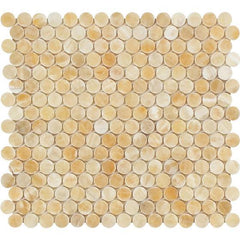 oney Onyx Penny Round Mosaic Tile