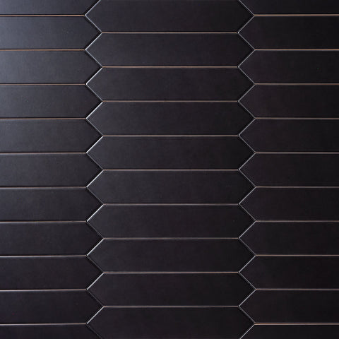 Venice Black Picket 2x10 Ceramic Tile